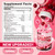Collagen Peptides Pectin Gummies for Women Men w/Omega 3 and 1500mg Multi Collagen Type I II III V & X, Biotin Keratin for Hair Growth, Hydrolyzed Collagen Gummy Hair Skin and Nails Vitamins, 120ct