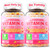 Liposomal Vitamin C 1000mg + D3 5000IU + Zinc Filled Gummies, Folate 800mcg Chewable Supplement, Elderberry for Immune, Hyaluronic Acid, VE, for Beauty, Energy & Overall Health, Sugar Free, ﻿2 Pack