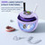 Ultrasonic Retainer Cleaner Machine, 45kHz Ultrasonic Denture Cleaner with 200ML Capacity & 4 Modes for Dental Cleaning Pod, Aligners, Mouthguards, Retainers, Jewelry, Purple
