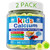 2 Pack - Calcium for Kids 400mg, Sugar Free Kids Calcium Gummies w/Vitamin D3 K2, Magnesium, Zinc, Extra Absorption Algae Calcium for Children Bone Strength, Development, Chewable Kids Vitamins Vegan