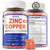 Zinc Picolinate Gummies with Copper + Probiotics, Vitamin B6 for Max Absorption, Zinc Supplements for Men and Women, Two Essential Minerals Balance Formula for Immunity and Gut Health, Vegan, 120 Cts