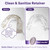 Weiss Naturals Retainer Cleaner Tablets, Invisalign Cleaner, Remove Stains, Odors & Plaque, PERSULFATE FREE Night Guard & Denture Cleaner 4-Month Supply, 120 Grape Scented Tablets