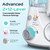COSLUS E2 Advanced Water Flosser for Teeth: 2 Modes & 12 Pressure Settings Electric Dental Pick for Orthodontic, Braces, Sensitive Gums - Home Use, ​​5 Jet Tips for Multiple Users, Family, White