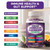 PAYÉ Elderberry Gummies, Vitamin C Immune Support Supplement + Probiotic Gut Health - Sambucus, Echinacea, Vitamin B, Zinc, Selenium, 140 Gummies for Adults and Kids
