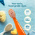 RADIUS Children's Toothbrush, Totz Brush, Extra Soft Bristles, Blue/Coral/Yellow, BPA Free & ADA Accepted, Designed for Delicate Teeth & Gums for Children 18 Months & Up, Pack of 9