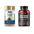 Auivty Prostate Health and Nitric Oxide Booster Bundle, Mushroom Blend with Saw Palmetto, 90 Capsules + 100 Capsules, with Free Bottle