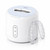 AOLVI Ultrasonic Retainer Cleaner Machine, IPX6 Waterproof Denture Cleaner, 3 Modes Dental Cleaning Pod with RGB Indicator, 45kHz Mouth Guard Cleaner with UV Light, 200ML Tank, White