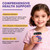 Magnesium Glycinate Gummies for Kids 4+ & Adults- Melatonin Free Sleep Aid, Magnesium Glycinate 150/300 mg Supplements for Calm & Relaxation Support, Sugar Free Strawberry Flavor, 120 Ct