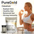PureGold - Bovine Colostrum Powder - 100% Pure New Zealand Grass Fed, Supports Gut Health, Skin, Hair, & Immunity – Colostrum Supplement, Unflavored, 30 Travel Packets