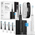 Aquasonic Duo Series PRO UV - ADA Accepted Electric Toothbrushes with UV Sanitizer - Inductive Charging Base - 5 Modes with Smart Timers - 10 Proflex Brush Heads & 2 Travel Cases