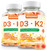 Wiszeen Vitamin D3 K2 Gummies, Vitamin D3 10000 IU & K2 (MK-7) 200 mcg - D3 K2 Supplement with Omega 3, Calcium, Magnesium for Bone Muscle Teeth Immune