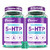 ELLAMENTZ 5HTP Gummies + GABA - Melatonin Free -Magnesium Glycinate, Ashwagandha, L-Theanine, L-Tryptophan & Vitamin D3 | Relaxation & Calm Gummies | Nighttime Support for Adults 2 Pack