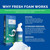 Aligner & Retainer Cleaner Foam – Dry Mouth Relief, Compatible with Invisalign, Aligners, Retainers, Mouth Guards, Night Guards, Veneers, Whitens, Freshens, 3% Hydrogen Peroxide, Mint - 50ml, 2 PC