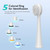 Replacement Brush Heads for Waterpick Sonic Fusion 2.0 Flossing Toothbrush with Cover, Compact, 5 Count White, Soft Bristles, Compact Size