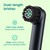 quip Rev Oscillating Electric Toothbrush Heads - 4 Pack - Verified quip Brush Head Refills for Oscillating Toothbrushes - Soft Bristles, Dual-Length, Compact - Last 3 Months Each - Black