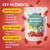 Pwkvsn Tallori Growth Gummies, Tallori Sugar Free Daily Nutrition Vitamins Supplement with Calcium, Vitamin D3, K2, Zinc & Omega-3, Daily Immunity & Bone Support, Strawberry Flavor, 60 Gummies