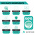 Extra Strong Denture Adhesive Cream, 12 Hour Hold Dental Glue, Waterproof, Zinc & Fluoride Free, Easy Apply Nozzle, Seals Food Out for Comfort, Mint Flavor (5 Pack, 7 Fl Oz)