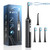 2-in-1 Electric Toothbrush with Water Flosser, Brush & Floss Combo, 3 Modes, 3 Brush Heads, Jet Tip, IPX7 Waterproof, Portable Oral Irrigator for Travel, Black