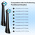 12 Pcs IO Brush Head Compatible with Oral B IO, Replacement Brush Heads Compatible with Oral B IO 2/3/4/5/6/7/8/9/10 Electric Toothbrushes (Black)