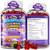 2 Pack-Magnesium Glycinate Gummies 400mg for Kids 4+ & Adults,Melatonin Free Natural Calm & Sleep Support Supplement with L-Theanine,High Absorption,Vegan,Sugar Free,Mixed Berry Flavor,60 Day Supply