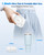 Cordless Retainer Cleaner Machine, 50kHz Ultrasonic Cleaning Pod for Aligners, Night Guards and Mouth Guards, Rechargeable Portable Cleaner with 6 Cleaning Tablets