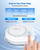 Cordless Retainer Cleaner Machine, 50kHz Ultrasonic Cleaning Pod for Aligners, Night Guards and Mouth Guards, Rechargeable Portable Cleaner with 6 Cleaning Tablets
