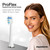 AquaSonic Genuine Proflex Replacement Brush Heads | ADA Accepted | for Whiter Teeth & Gum Care | Compatible with Duo Series PRO and Others (8 Pack Black & White)