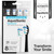 AquaSonic Genuine Proflex Replacement Brush Heads | ADA Accepted | for Whiter Teeth & Gum Care | Compatible with Duo Series PRO and Others (8 Pack Black & White)