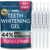Teeth Whitening Gel for Trays – Pro Strength 44% Carbamide Peroxide, 5 Syringes (50 Uses) + 2 Trays, Enamel Safe Teeth Whitener, Removes Coffee, Wine & Tobacco Stains, At-Home Pro Whitening Kit