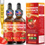 Magnesium Glycinate Liquid Drops Supplement - Vegan, GMO Free, Gluten Free for Muscle & Bone Health Support (Strawberry, 60ml) 2 Pack