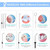 TUREWELL FC162 Water Dental Flosser for Teeth/Braces,10 Pressure Levels, 8 Water Jet Tips for Family, 600ML Electric Water Dental Oral Irrigator for Teeth-Clean (Black)