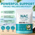 FANSHI NAC Complex with NAD+ & MCT Oil - 300 Softgels | N-Acetyl Cysteine Botanical Blend for Antioxidant Support | Enriched with Coconut Oil | Supports Cellular Energy & Overall Vitality