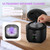 Ultrasonic Retainer Cleaner 25W Portable Ultrasonic Denture Cleaner Multi-Mode 45KHz with Drying and Removable Inner for Dental Trays, Braces, Jewelry, Toothbrushes, Mouth Guards, Aligners,Ring Black