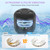 Ultrasonic Retainer Cleaner 25W Portable Ultrasonic Denture Cleaner Multi-Mode 45KHz with Drying and Removable Inner for Dental Trays, Braces, Jewelry, Toothbrushes, Mouth Guards, Aligners,Ring Black