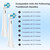 12 Pcs IO Refills Heads Compatible with Oral B IO 2/3/4/5/6/7/8/9/10/Deep Clean Electric Toothbrush, Replacement Heads Compatible with Oral B IO (White)
