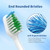 Replacement Toothbrush Heads for Waterpik Complete Care 5.0/9.0 (CC-01/WP-861), with Covers, 10 Count, White