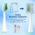 Replacement Toothbrush Heads for Waterpik Complete Care 5.0/9.0 (CC-01/WP-861), with Covers, 10 Count, White