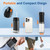 GOLDANT 2026 New Portable Water Flosser for Teeth, 4 Modes & 4 Intensity Levels, Mini Small Design with Exquisite Travel Case, Removable Tank, IPX7 Waterproof, Cordless Dental Oral Irrigator (Black)