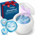 Swissklip Swissker ShinePod Ultrasonic Retainer Cleaner Machine – Dental Pod Ultrasonic Cleaner for Dentures, Aligners, Mouth Guards, Invisalign Cleaning – UV Sterilization – White