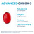 Qunol Advanced Omega 3 Krill and Fish Oil Complex, 10x Better Bioavailability, One Pill Dose, 250mg EPA & DHA, Supports Brain, Eye, Heart and Joint Health, 60 Count (Pack of 1)