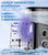 HEYAXA Water Dental Flosser for Teeth Cleaning with 1000ML Large Capacity and UV Storage, 10 Adjustable Pressure Electric Oral Irrigator with 7 Jet Tips for Home Use, Gums, Braces (Black)