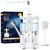 OILSAO Electric Toothbrush with Water Flosser Combo in One, Professional Flossing Toothbrush for Teeth Cleaning and Flossing, Plaque Removal, Rechargeable,5 Brush Modes & 3 Flossing Speeds,500ML,White