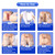 Niceful Sacral Silicone Foam Dressing, Sacrum Bed Sore Bandages for Large Wound 9"x 9"(5PCS)