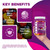 Vitamatic Prebiotic Fiber Gummies for Adults, 7G Extra Strength, Zero Sugar Added, 240 Pectin Based Gummies, Digestive Health & Regularity Support