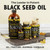 Maju Superfoods Black Seed Oil Capsules - Cold Pressed, 3X Thymoquinone, 100% Turkish Black Cumin Nigella Sativa Seed Oil, Liquid Pure Blackseed 60 Count, 500mg per Capsule