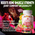 Natures aid Sugar-Free Vitamin D3 K2 Gummies with Calcium + K2 (MK-7), Magnesium Citrate, Vitamin C, Extra Strength - Ultimate Absorption for Bone Muscle Teeth Immune, Vegan - 120 Gummies