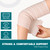 AZEN Premium 30 Pack Elastic Bandage Wrap 4 Inch, Compression Wrap Bandage for Legs, Lymphedema Wraps for Legs, Ankle, Knee, Tummy, Body, Latex-Free