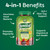 Benefiber Prebiotic Fiber Supplement Gummies for Digestive Health, Citrus Berry Splash Flavor - 126 Count