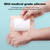 50Pcs Silicone Foam Dressing 4x4 Gentle Border, Waterproof Silicone Bandages for Wounds Care, Bed Sore Patches, Super Absorbent Wound Dressing, Self Adhesive Pressure Sore Pads