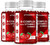 Vitamatic Vitamin B Complex Gummies with Vitamin C & Inositol - Natural Strawberry Flavor - 60 Gummies (3 Bottles)